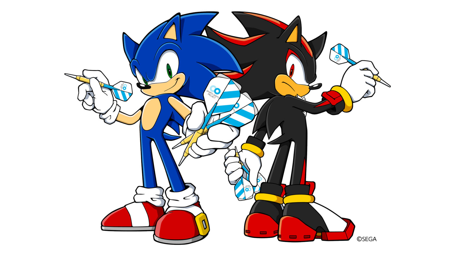 スポーツダーツ競技大会2025の大会応援アンバサダーに『ソニック・ザ・ヘッジホッグ ＆ シャドウ・ザ・ヘッジホッグ』が決定しました